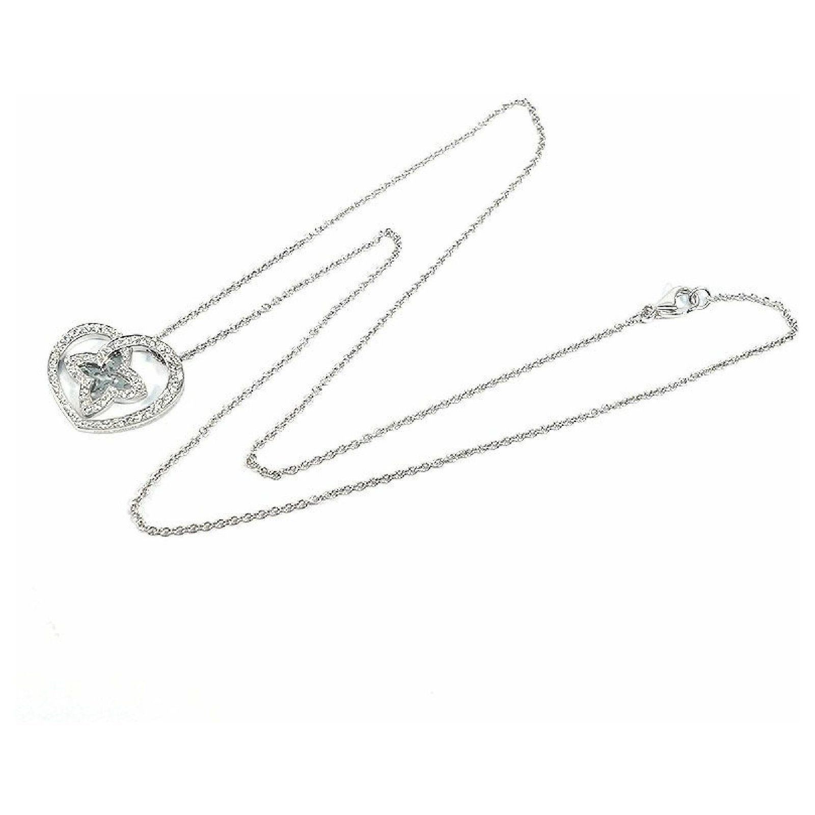 YD260 rose gold heart pendant necklace 3D print model_28