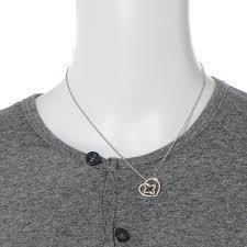 YD260 rose gold heart pendant necklace 3D print model_2