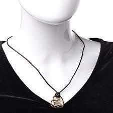 YD260 rose gold heart pendant necklace 3D print model_1