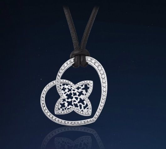 YD260 rose gold heart pendant necklace 3D print model_19