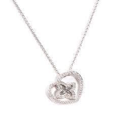 YD260 rose gold heart pendant necklace 3D print model_7