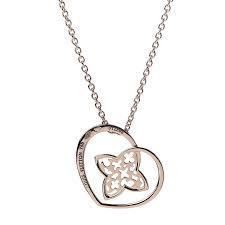 YD260 rose gold heart pendant necklace 3D print model_12