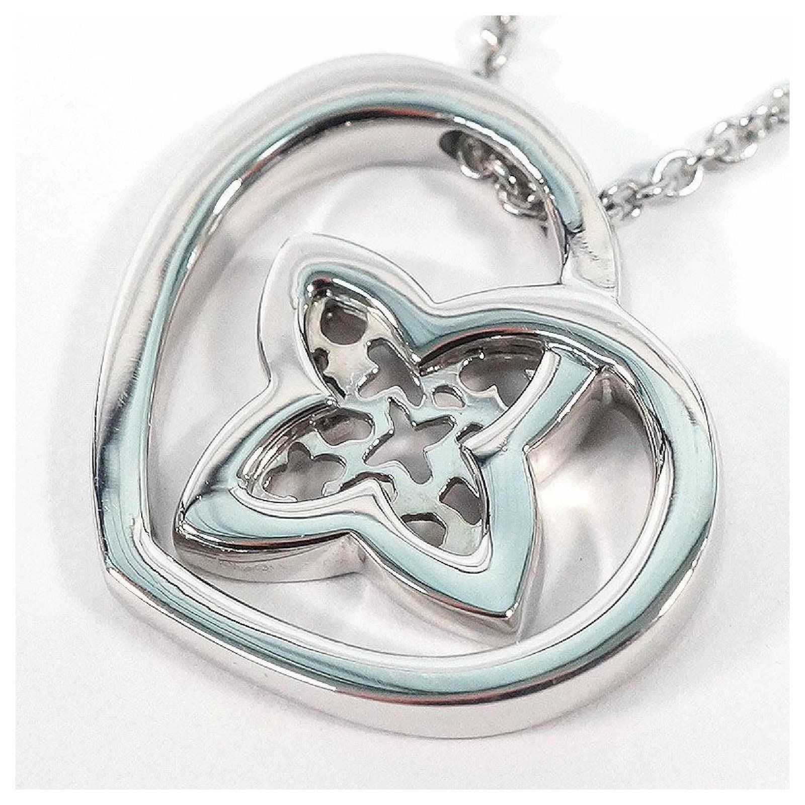 YD260 rose gold heart pendant necklace 3D print model_30