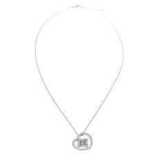 YD260 rose gold heart pendant necklace 3D print model_11