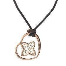 YD260 rose gold heart pendant necklace 3D print model_15