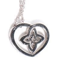 YD260 rose gold heart pendant necklace 3D print model_5