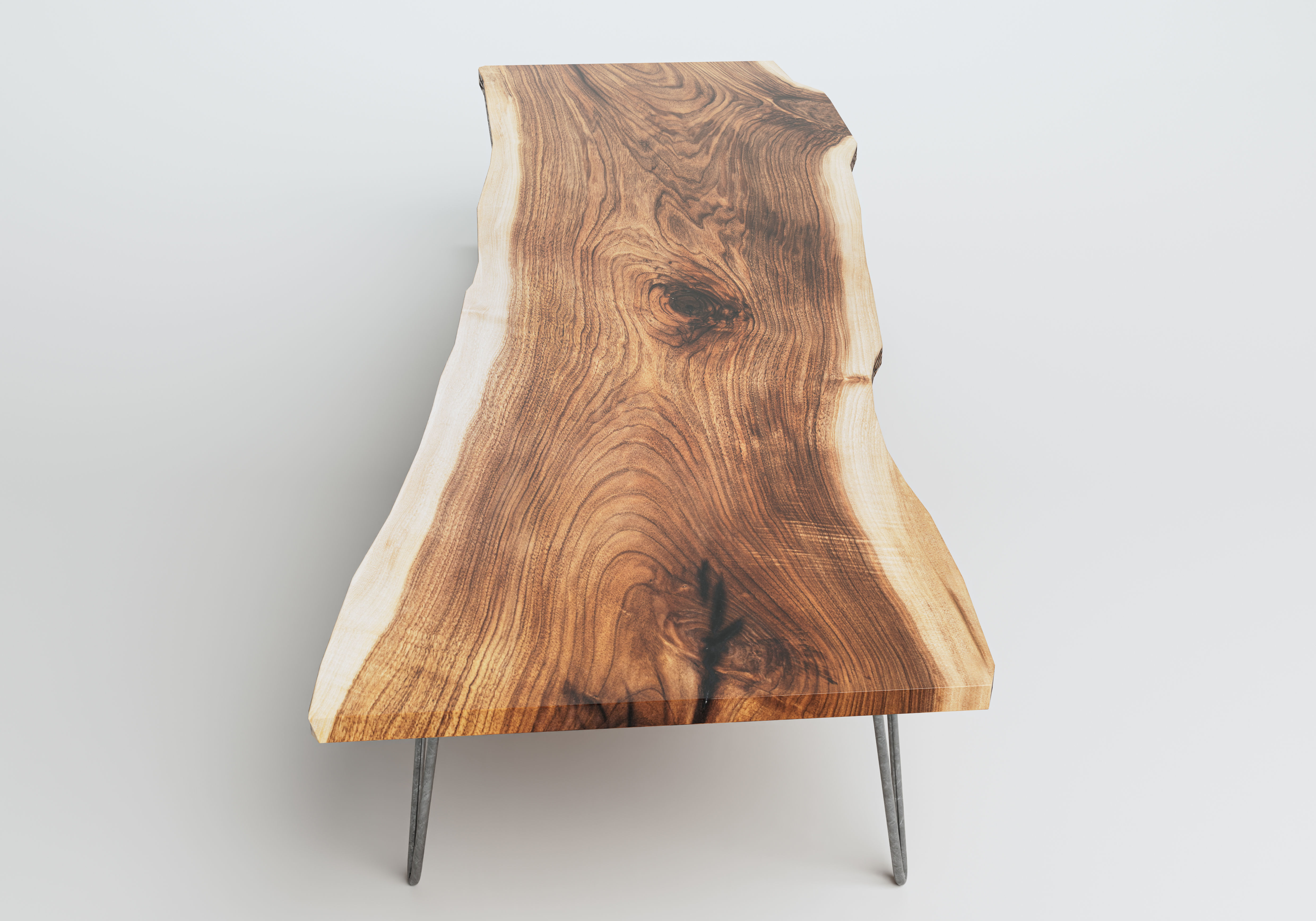 Wooden Conference Room Table 3D model_2