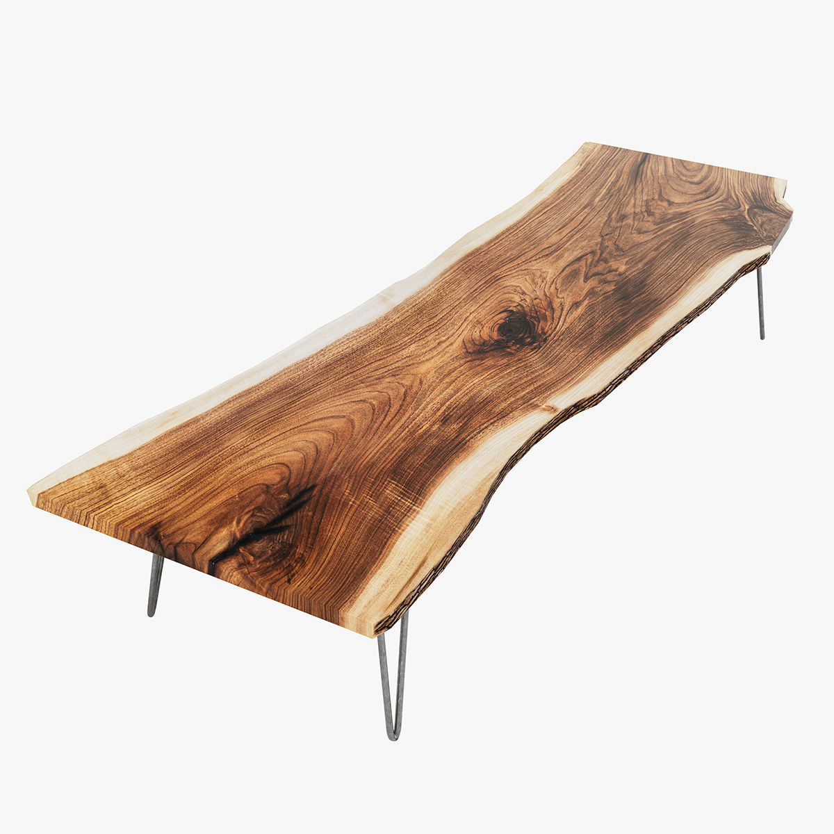 Wooden Conference Room Table 3D model_1