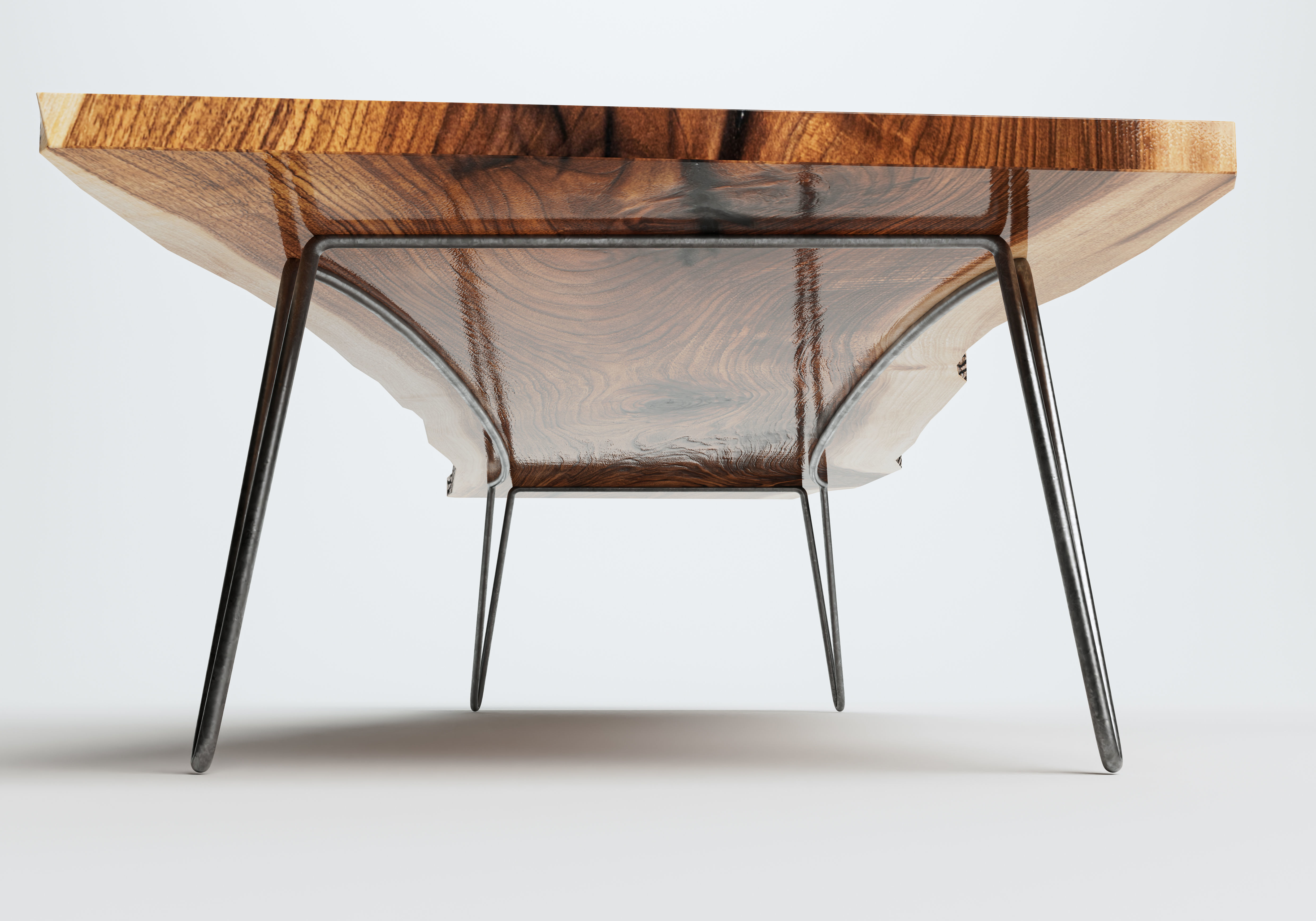 Wooden Conference Room Table 3D model_4