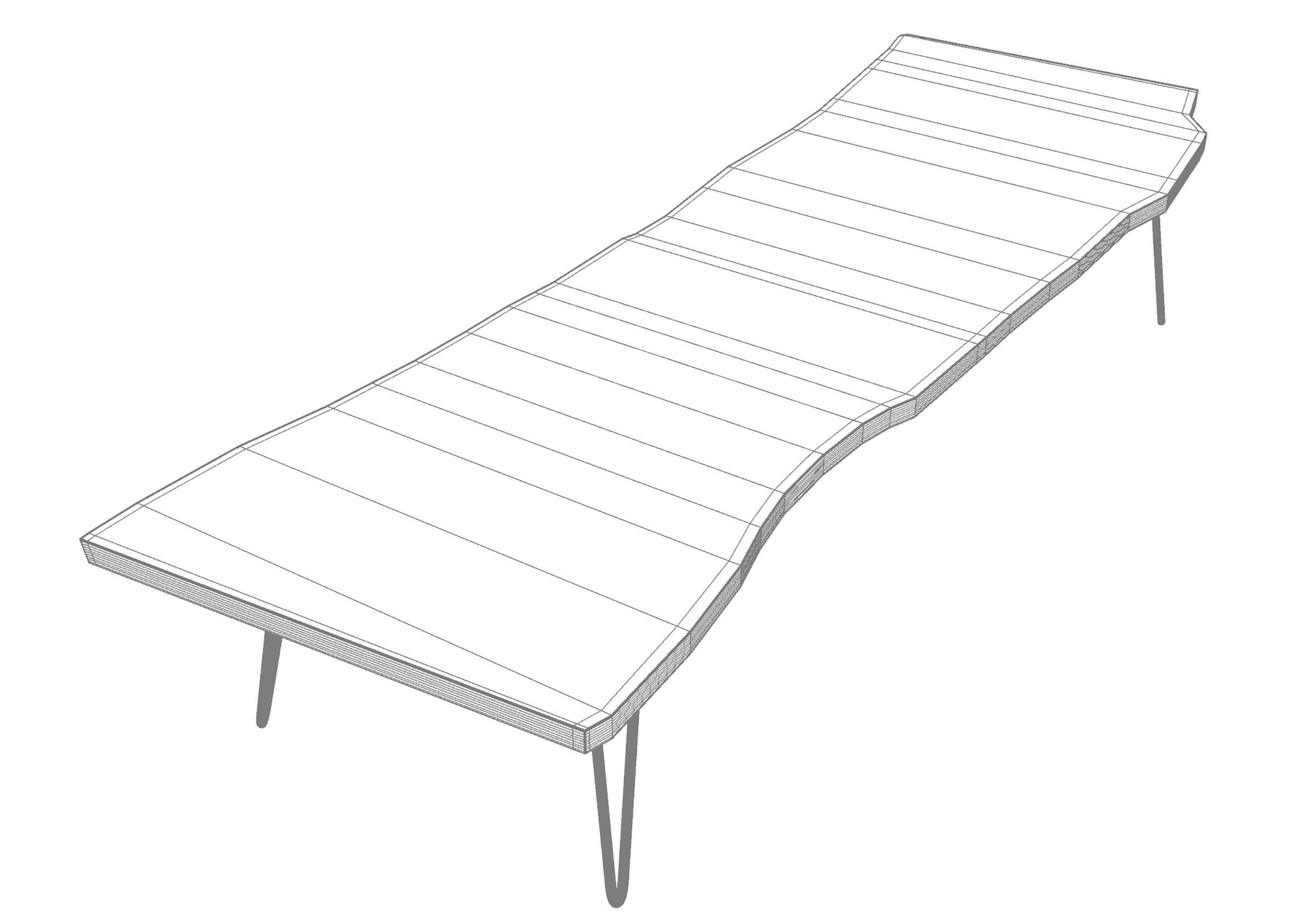 Wooden Conference Room Table 3D model_9