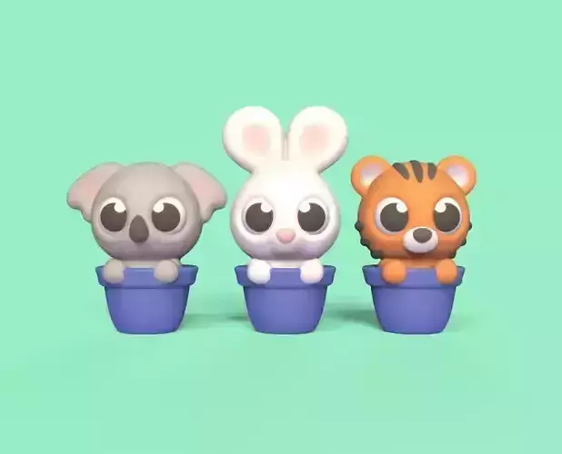 Cute Animal Pots