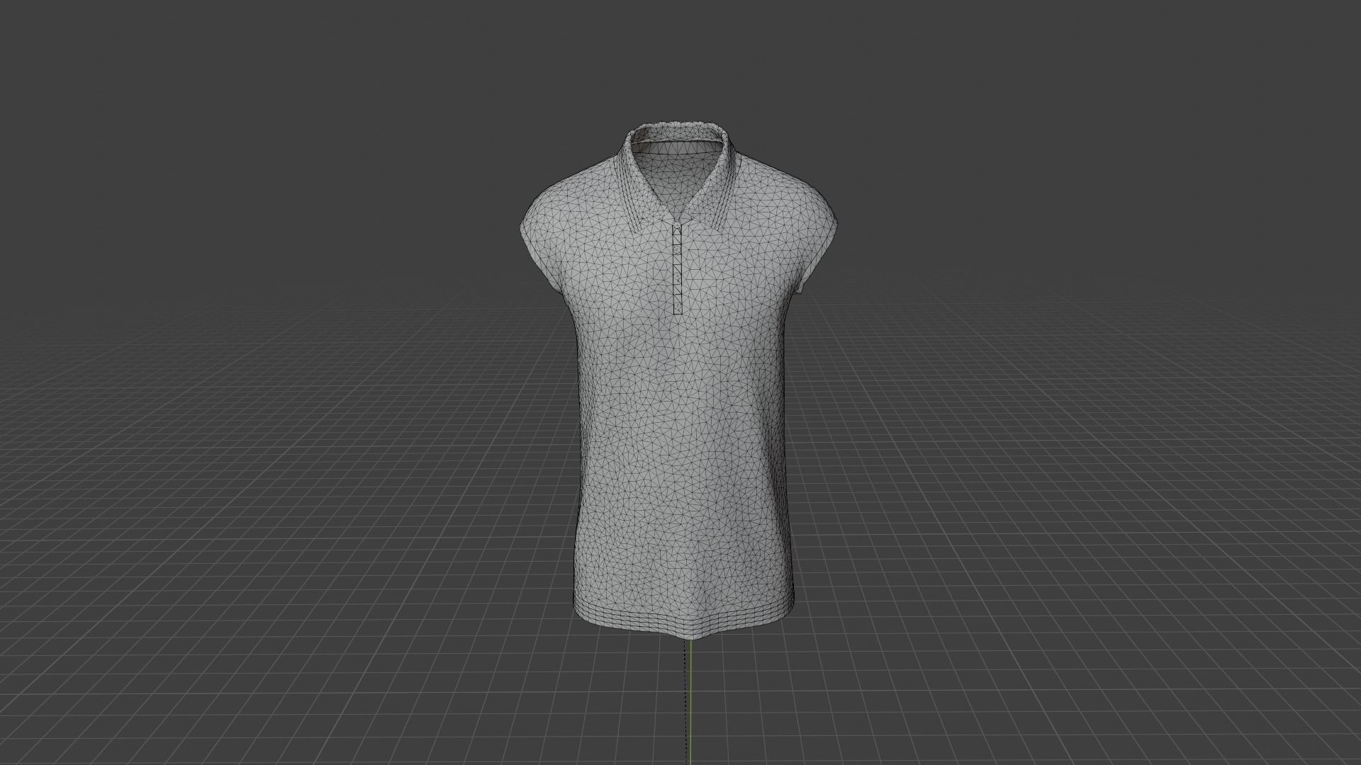 T-shirt male mannequin wearing polo shirt Low-poly 3D model_8