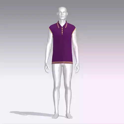 T-shirt mannequin wearing polo shirt