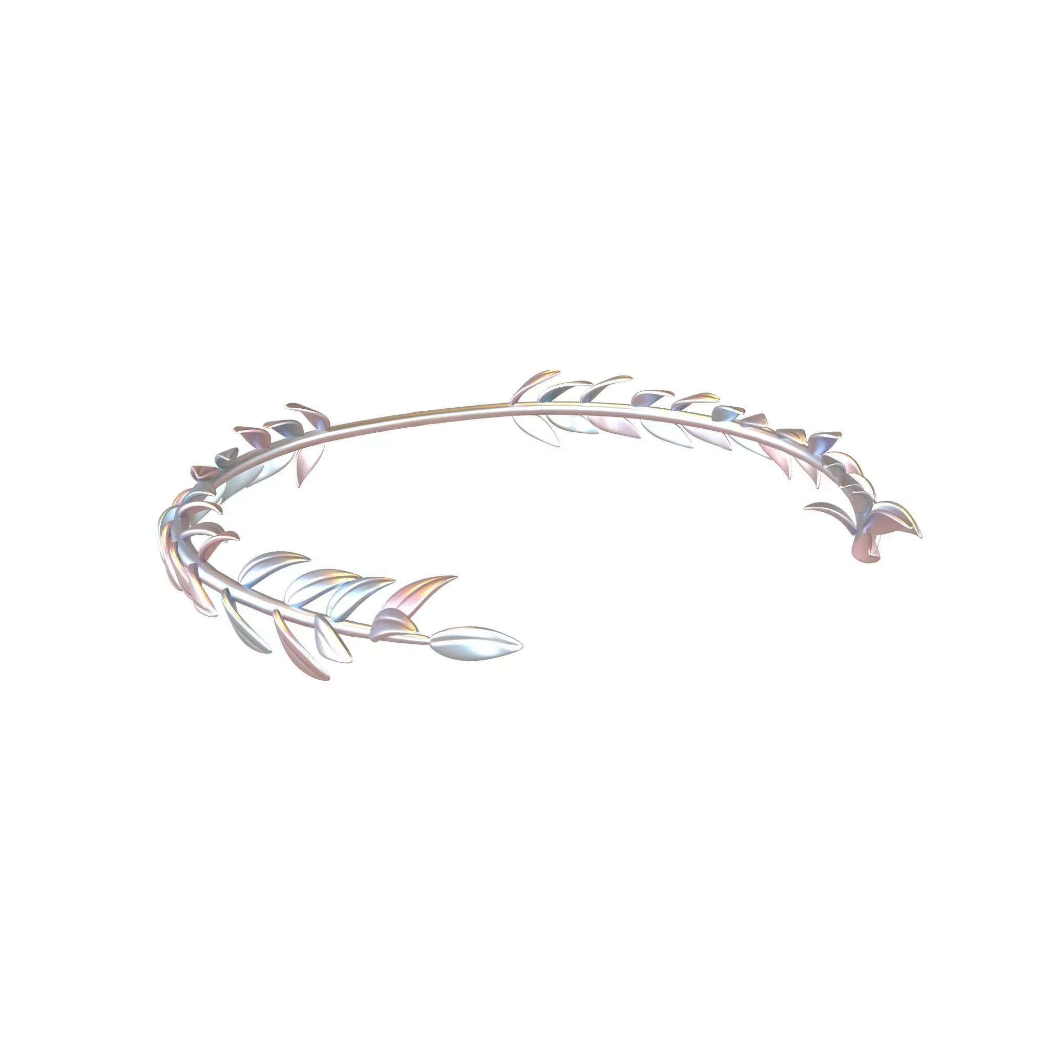 Laurel Wreath Head v1 013 Low-poly 3D model