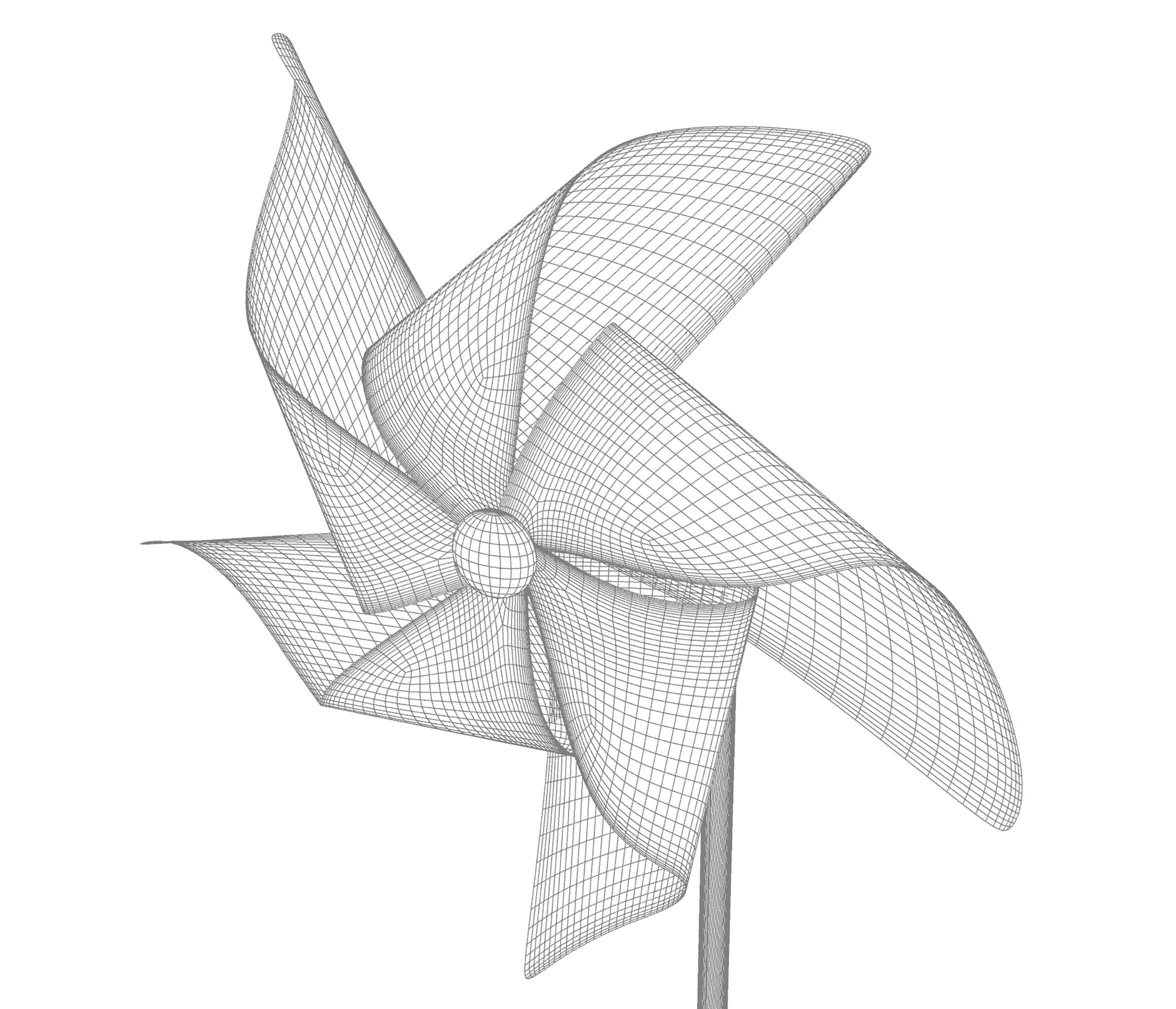 Pinwheel 3D model_6