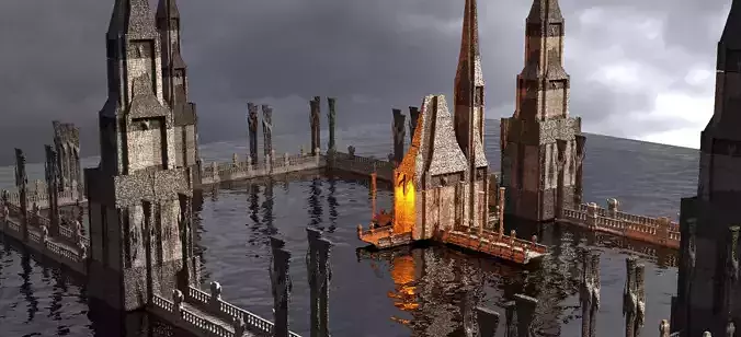 Huge Drake Fort Tower Kit bash 7