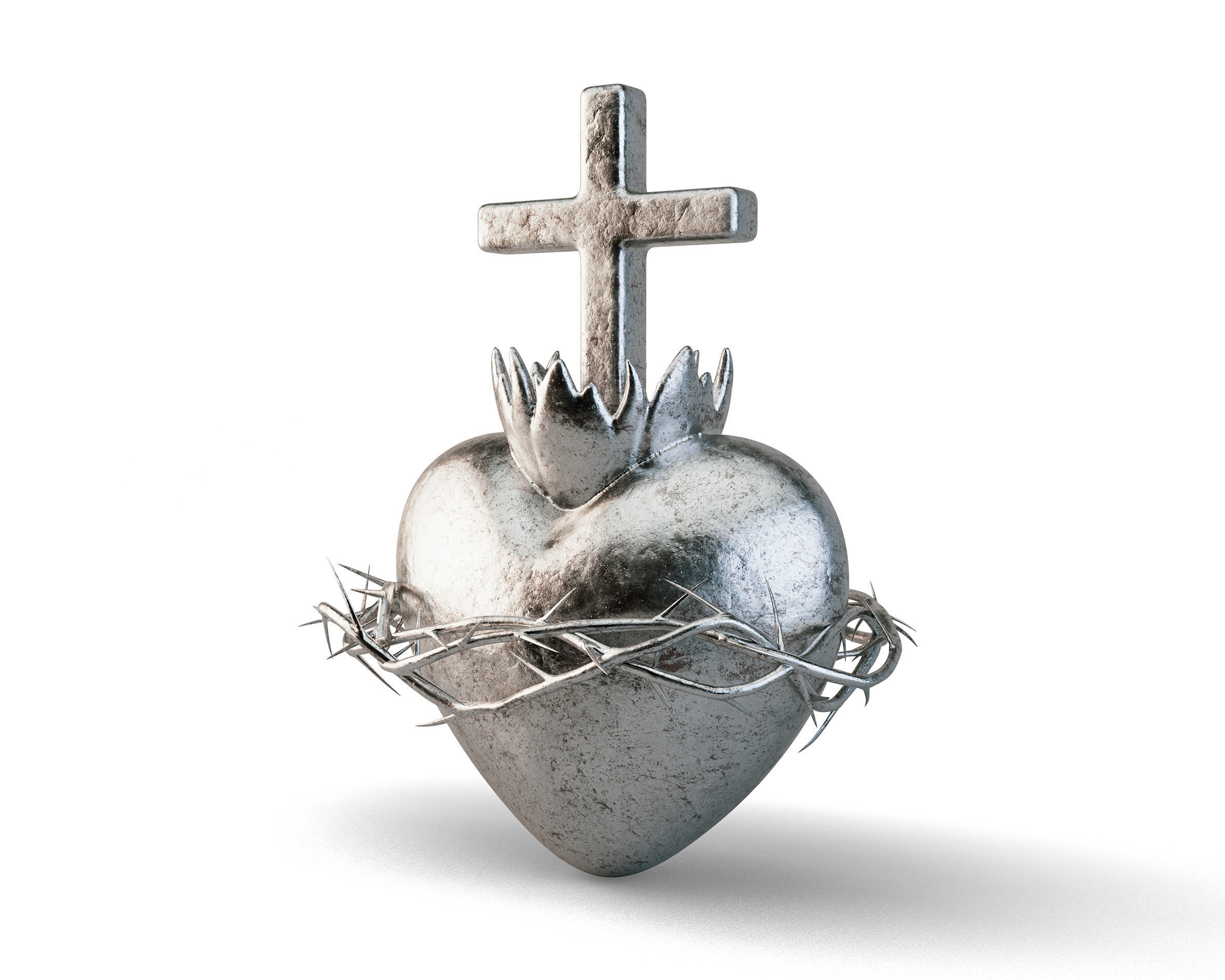 Sacred Heart Symbol 3D model_1