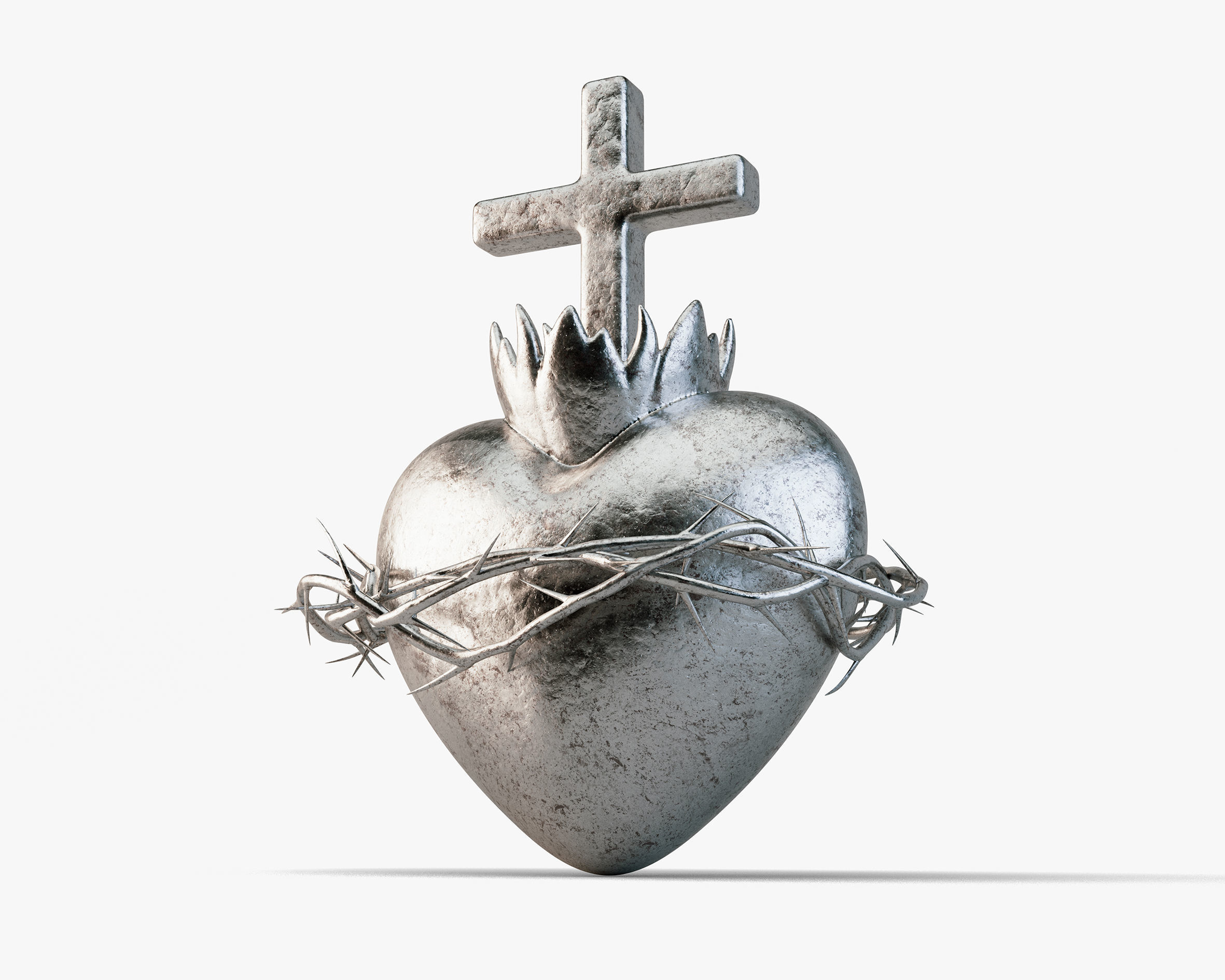 Sacred Heart Symbol 3D model_3