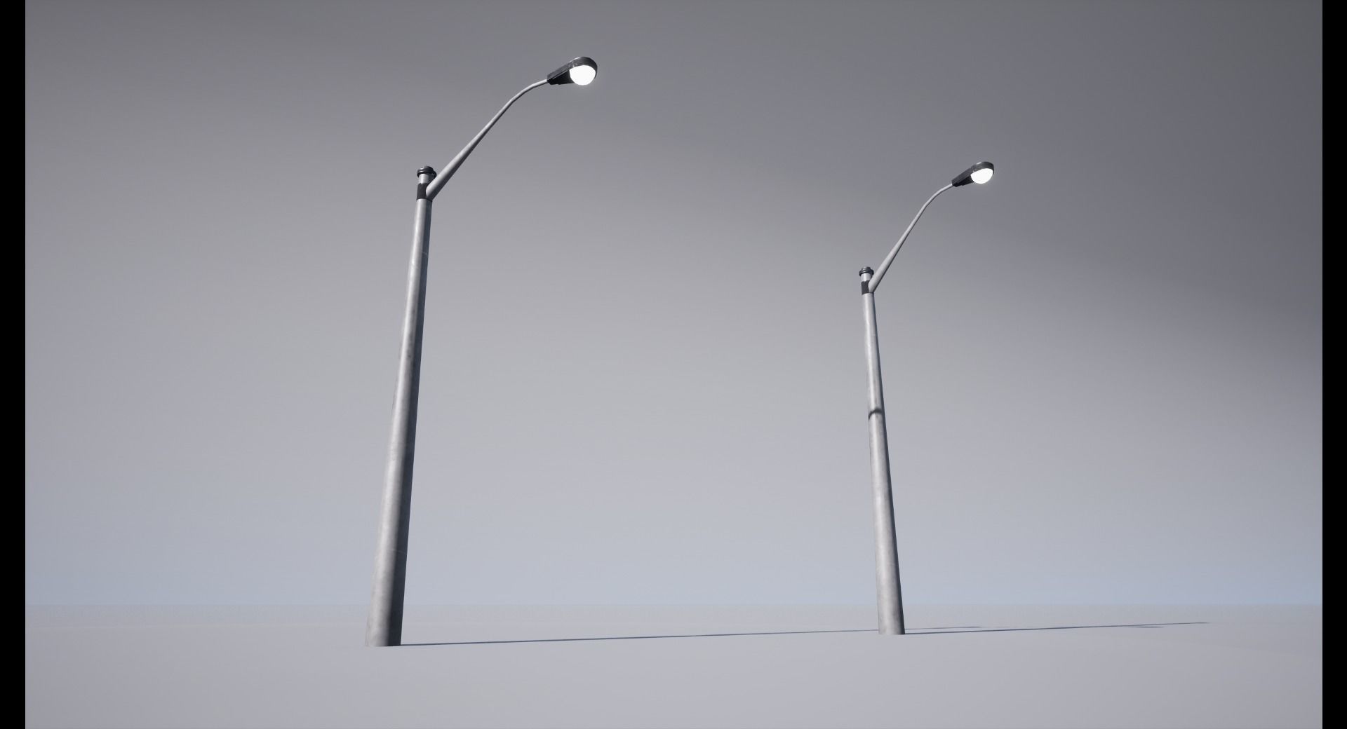 Street Lamp Low-poly 3D model_3