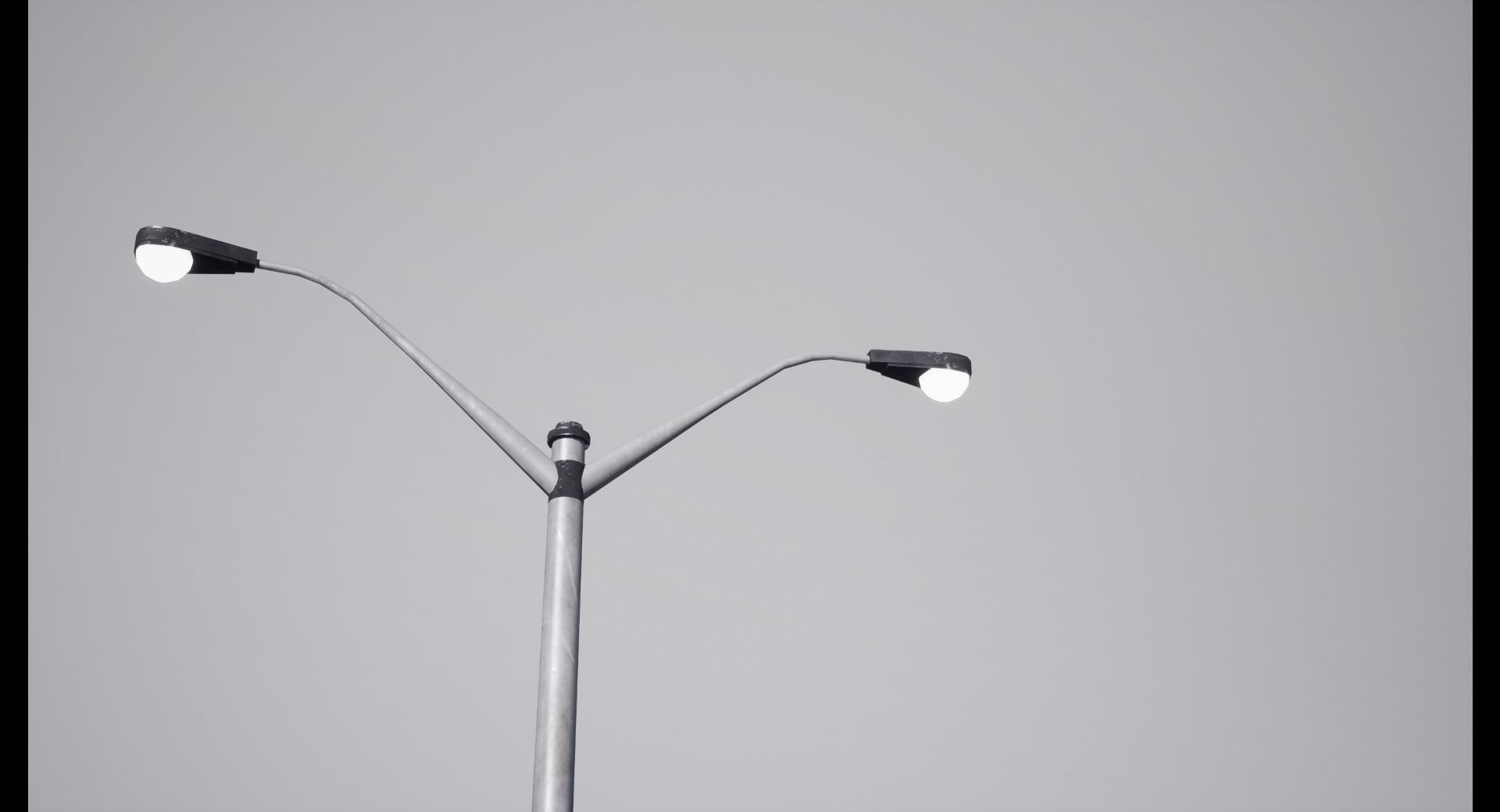 Street Lamp Low-poly 3D model_8