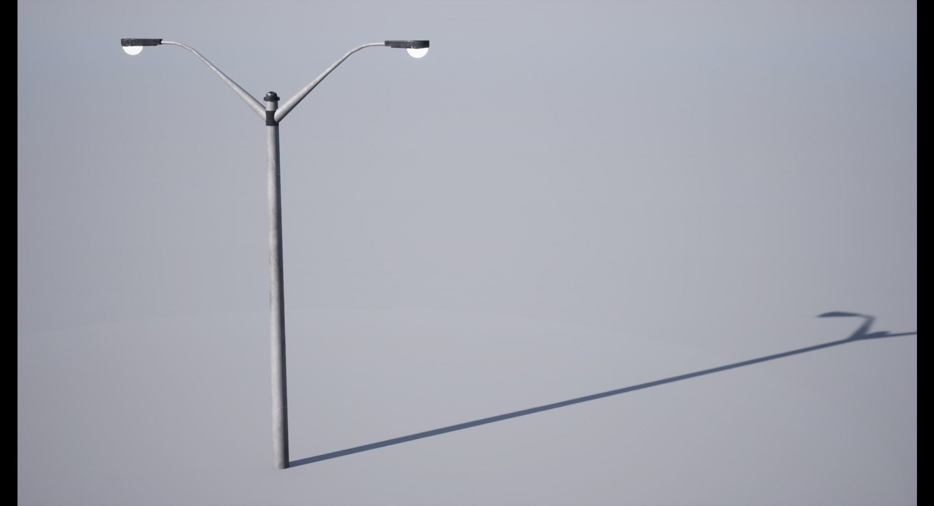 Street Lamp Low-poly 3D model_2