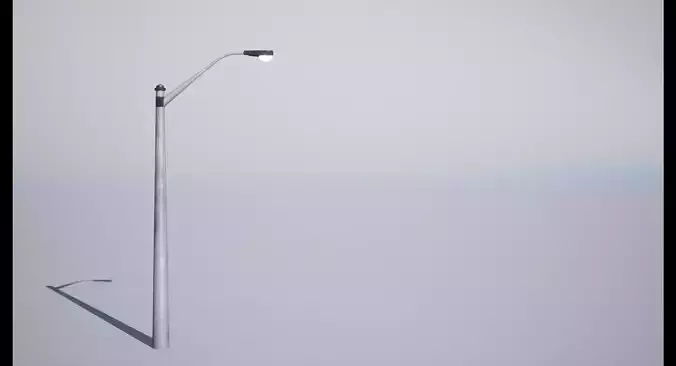 Street Lamp Low-poly 3D model