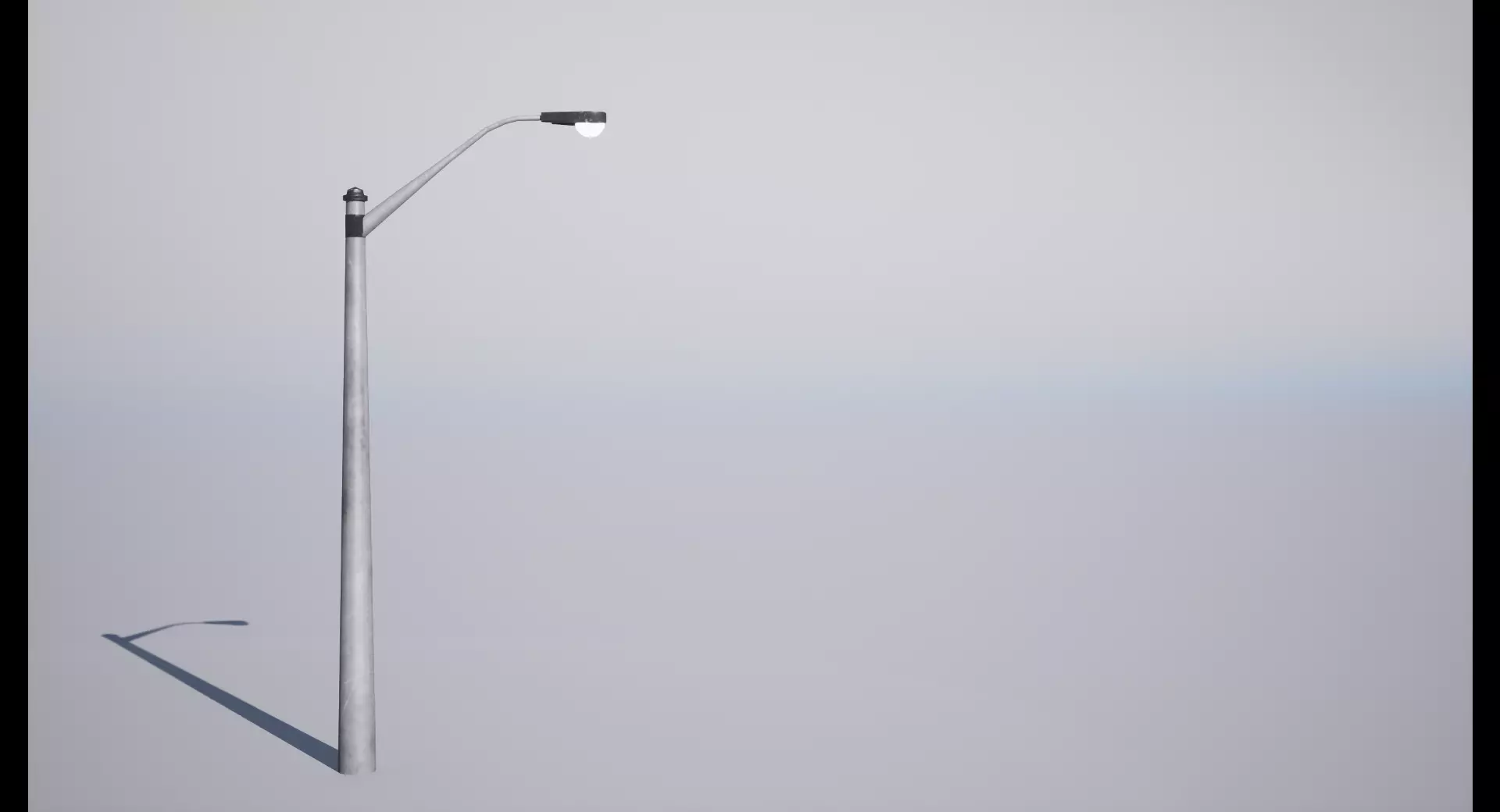 Street Lamp Low-poly 3D model_0