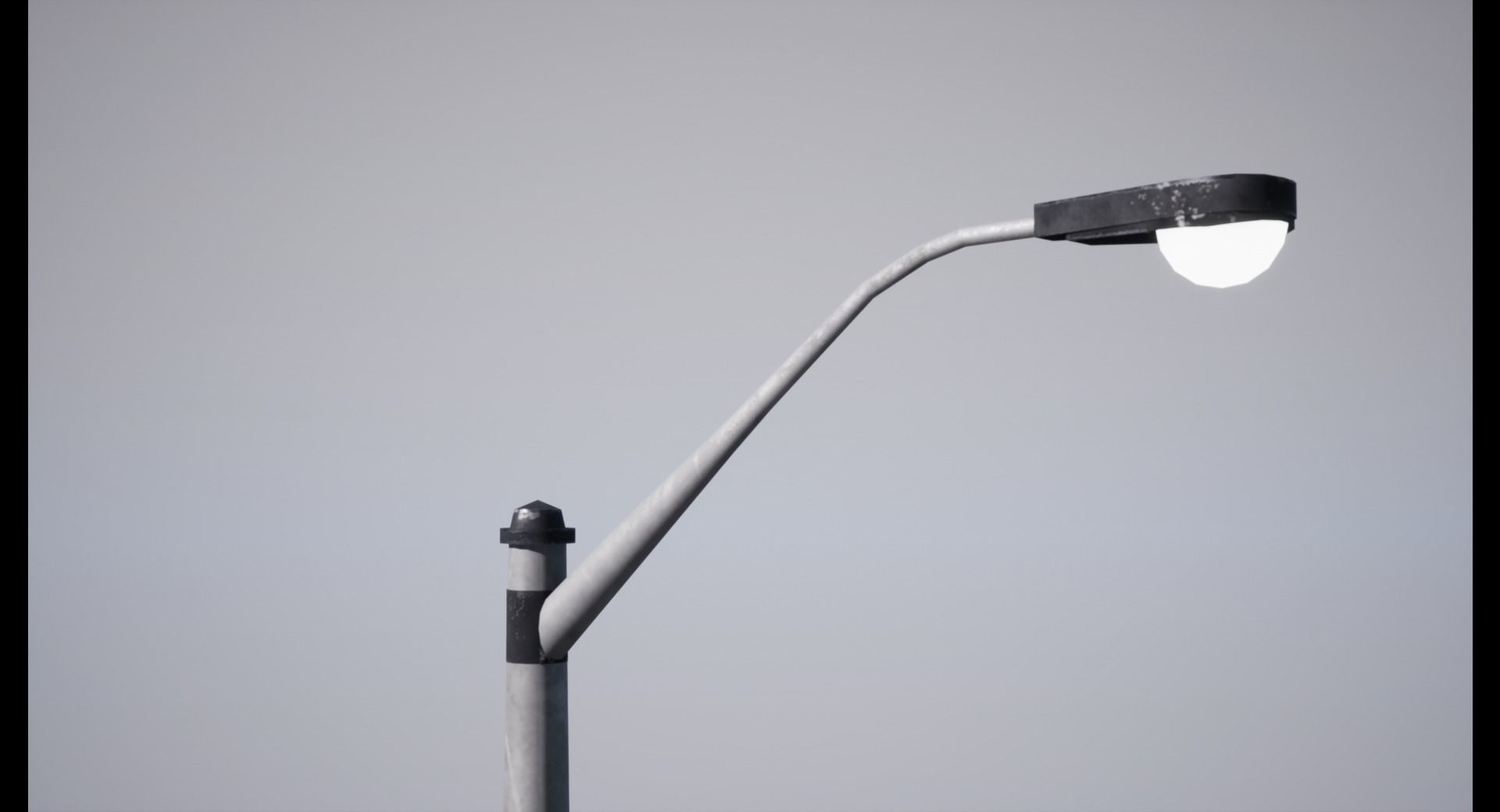 Street Lamp Low-poly 3D model_5