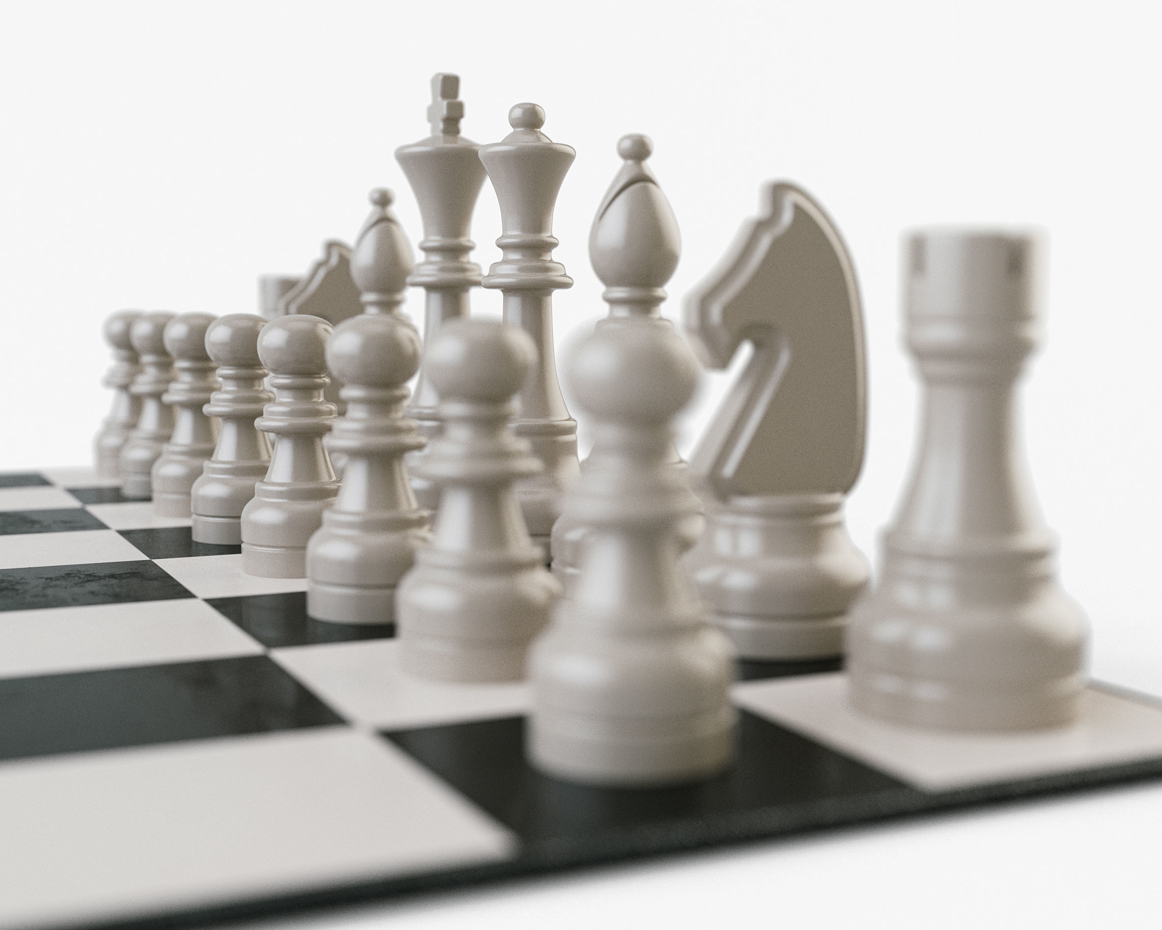 Regular Chess Set 3D model_5