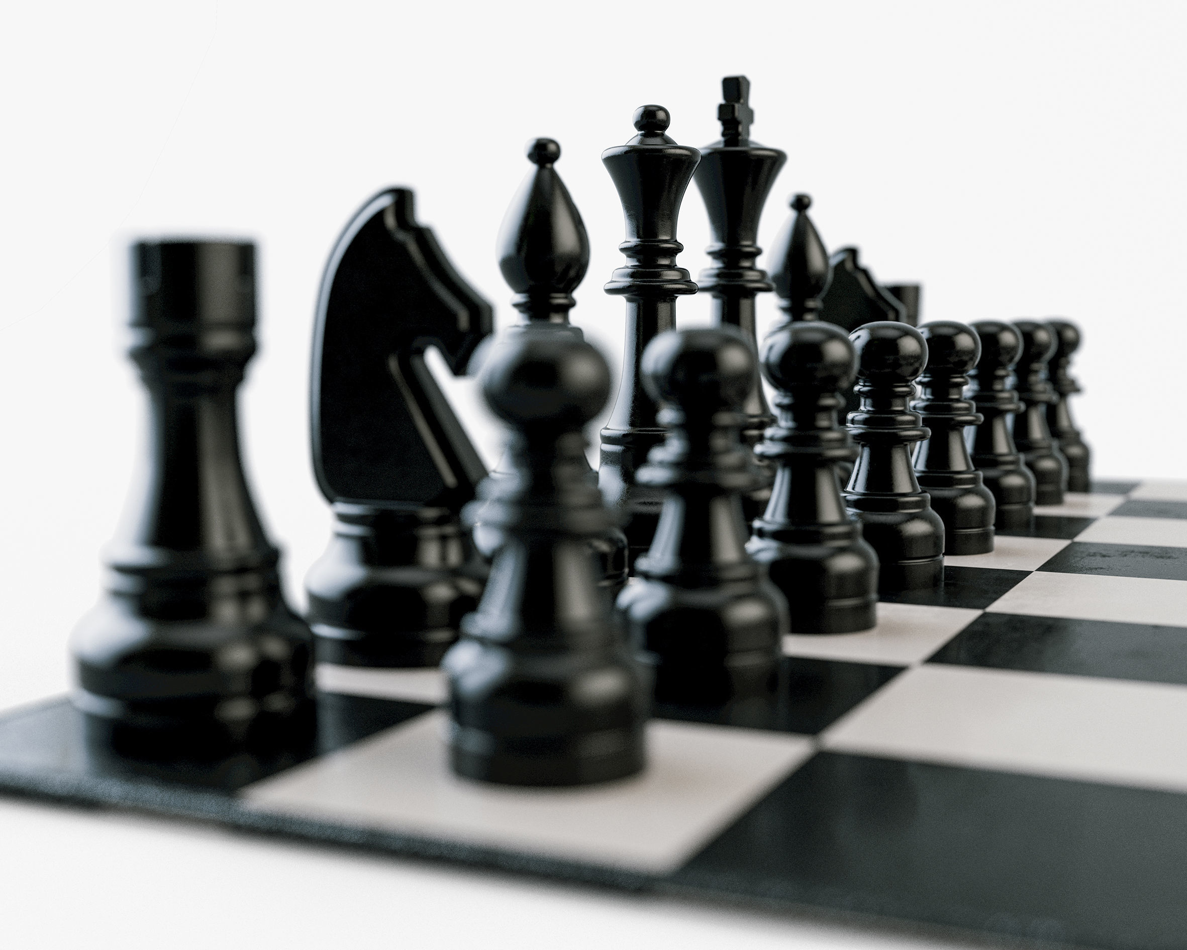 Regular Chess Set 3D model_6