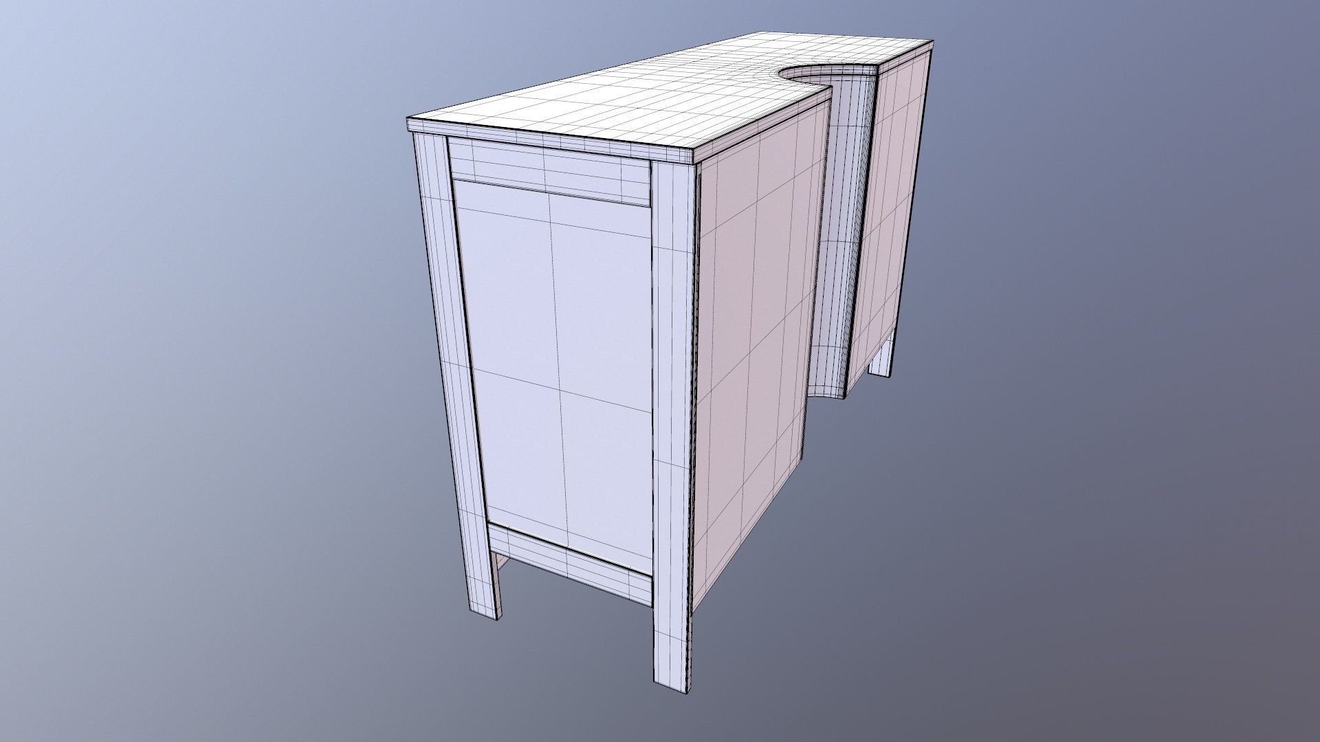 Wooden Rack 3D model_18