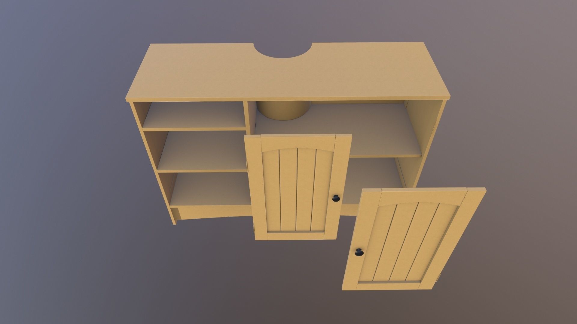 Wooden Rack 3D model_13