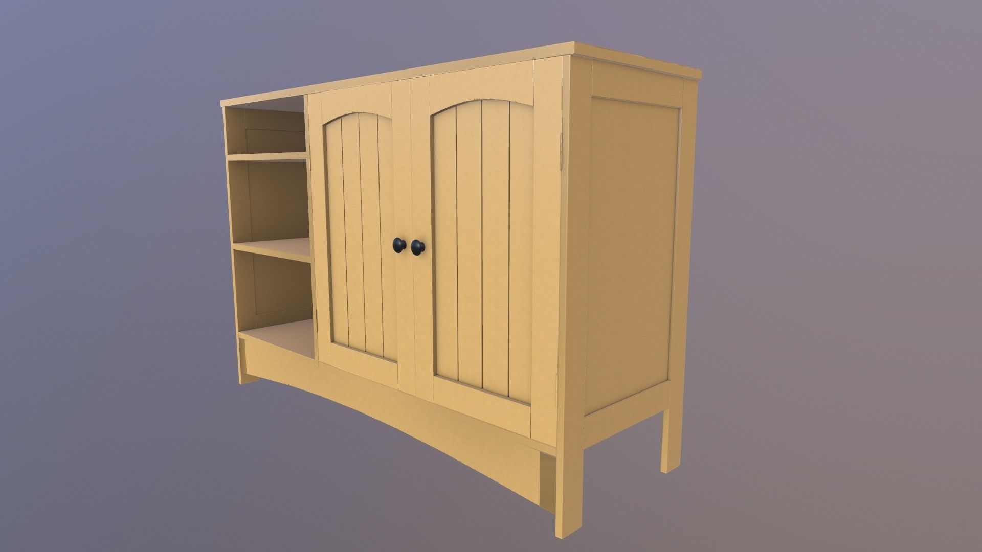 Wooden Rack 3D model_6