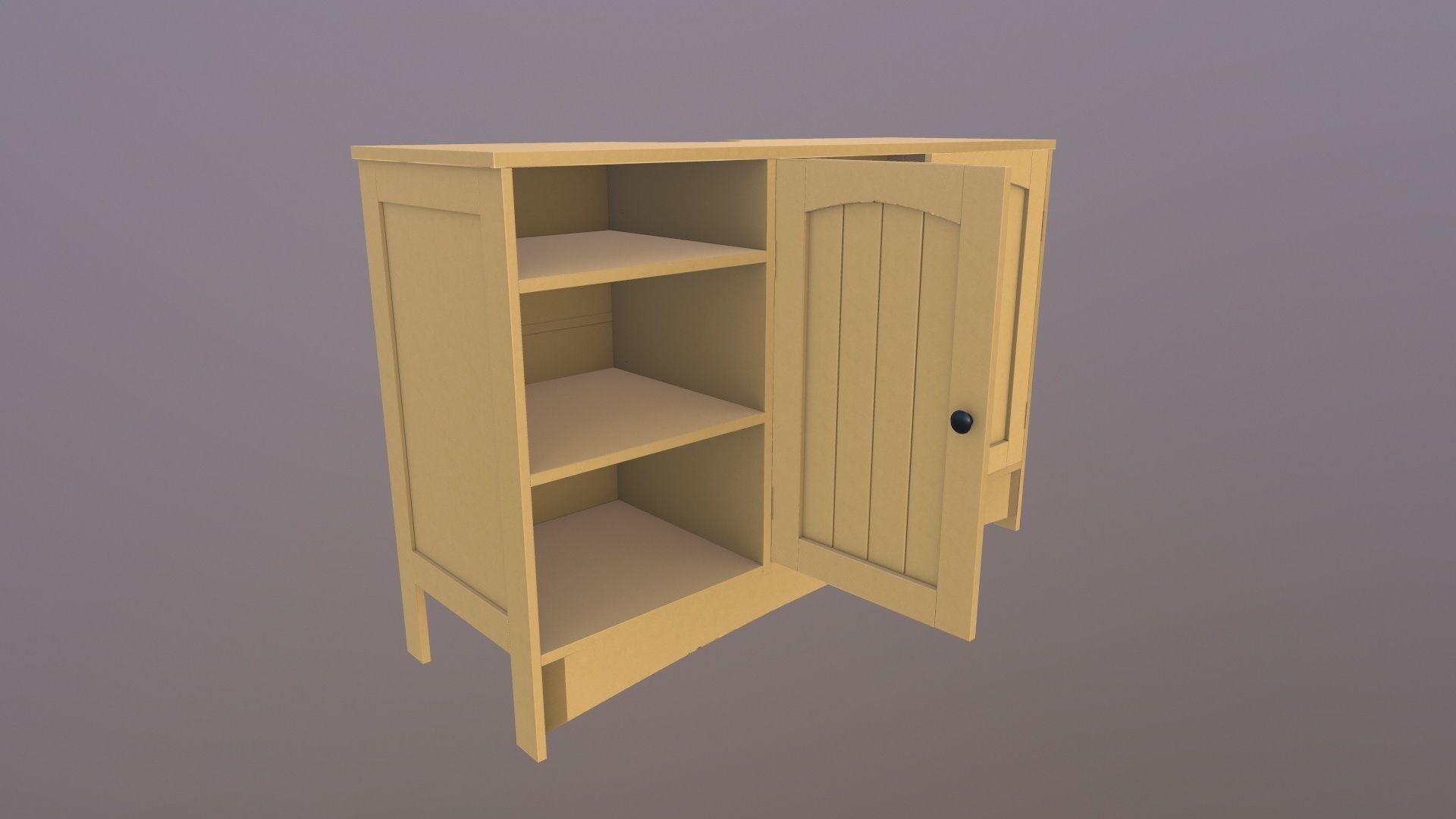 Wooden Rack 3D model_2