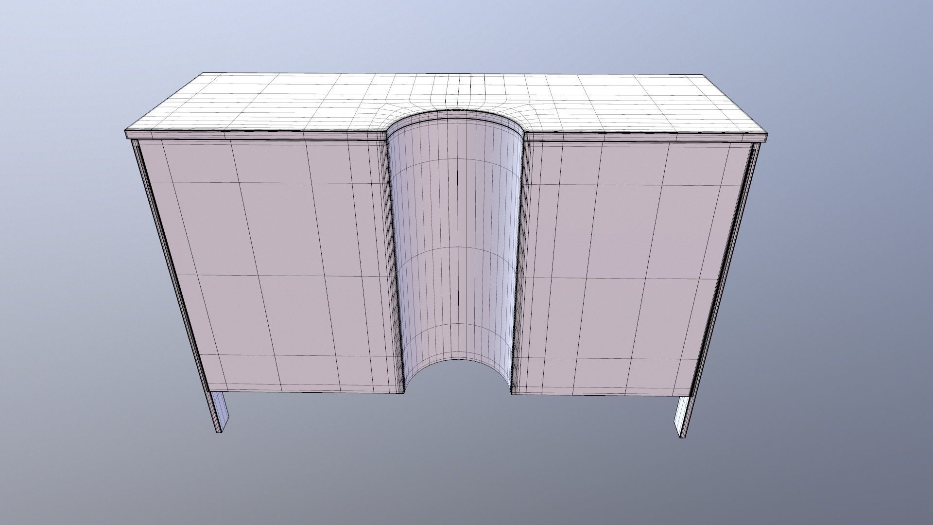 Wooden Rack 3D model_17