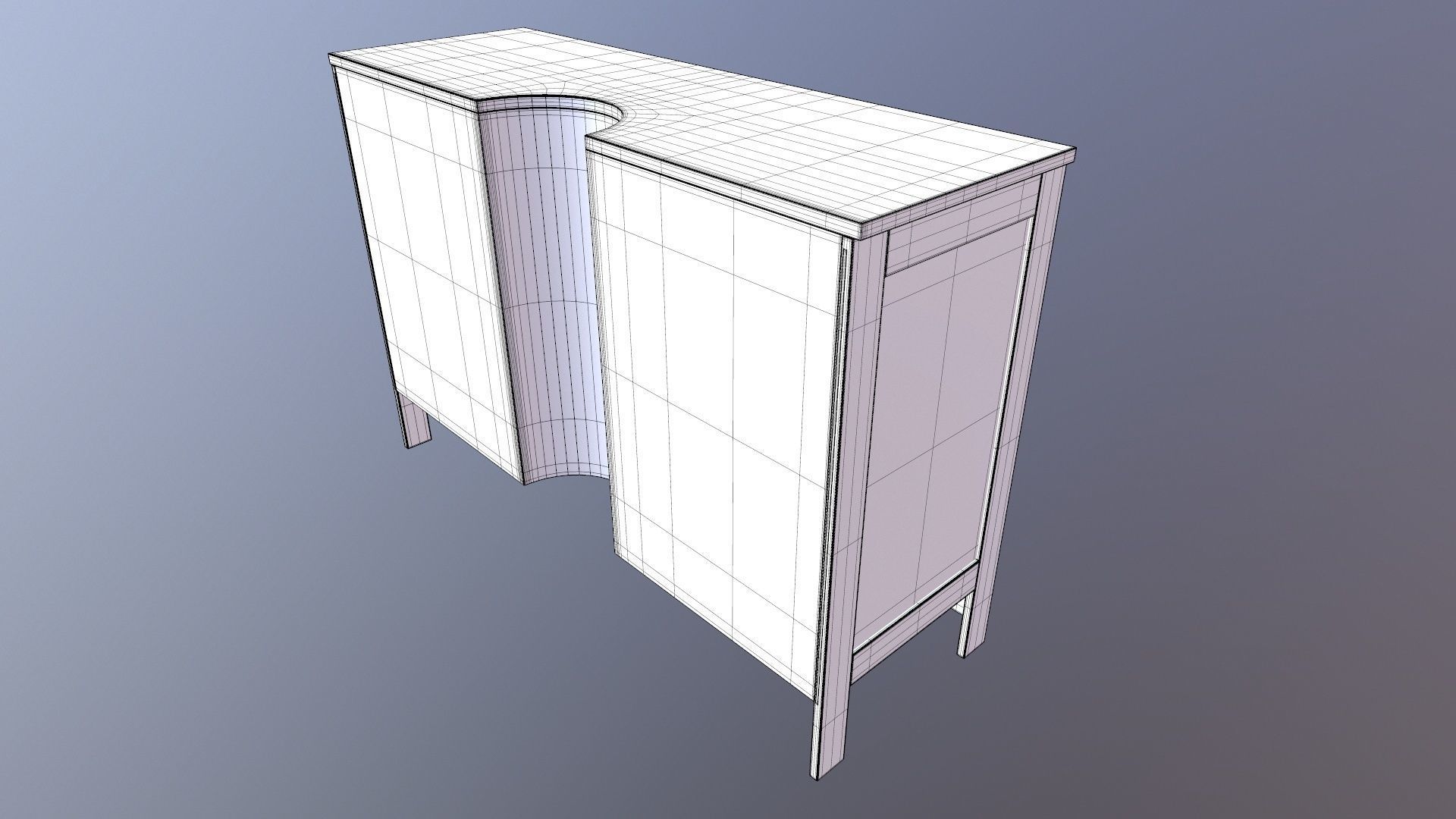 Wooden Rack 3D model_16
