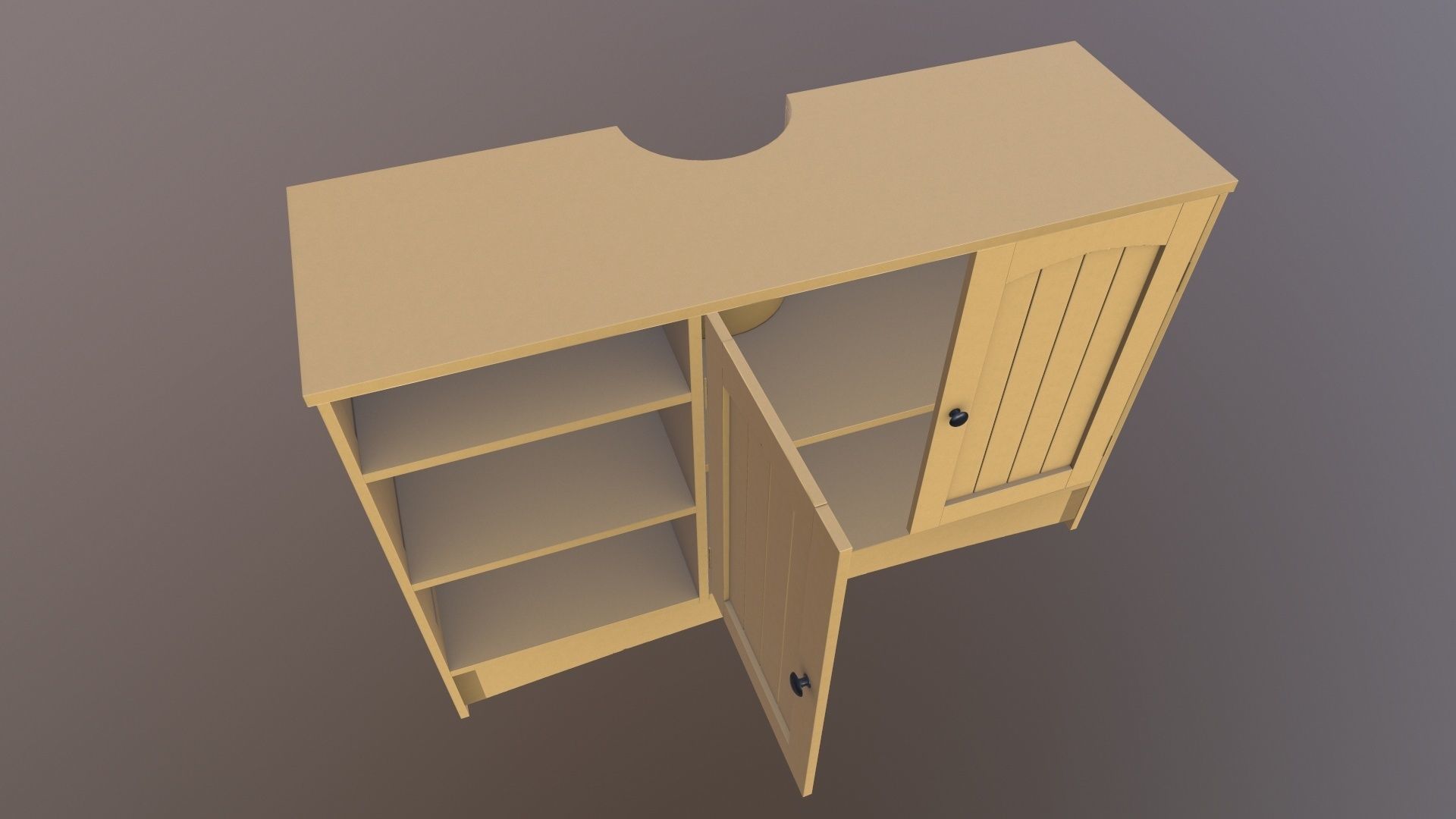 Wooden Rack 3D model_4