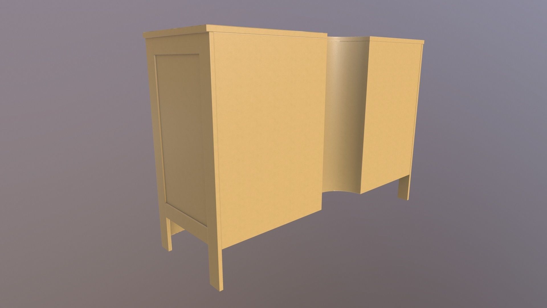 Wooden Rack 3D model_8