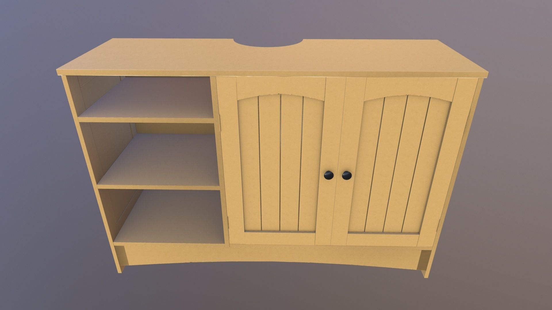 Wooden Rack 3D model_5