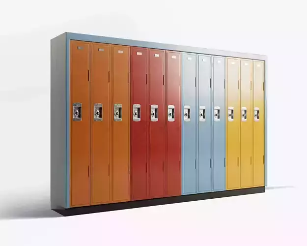 School Locker Bank