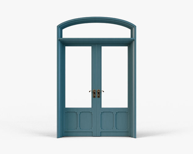 French Double Doors 3D model