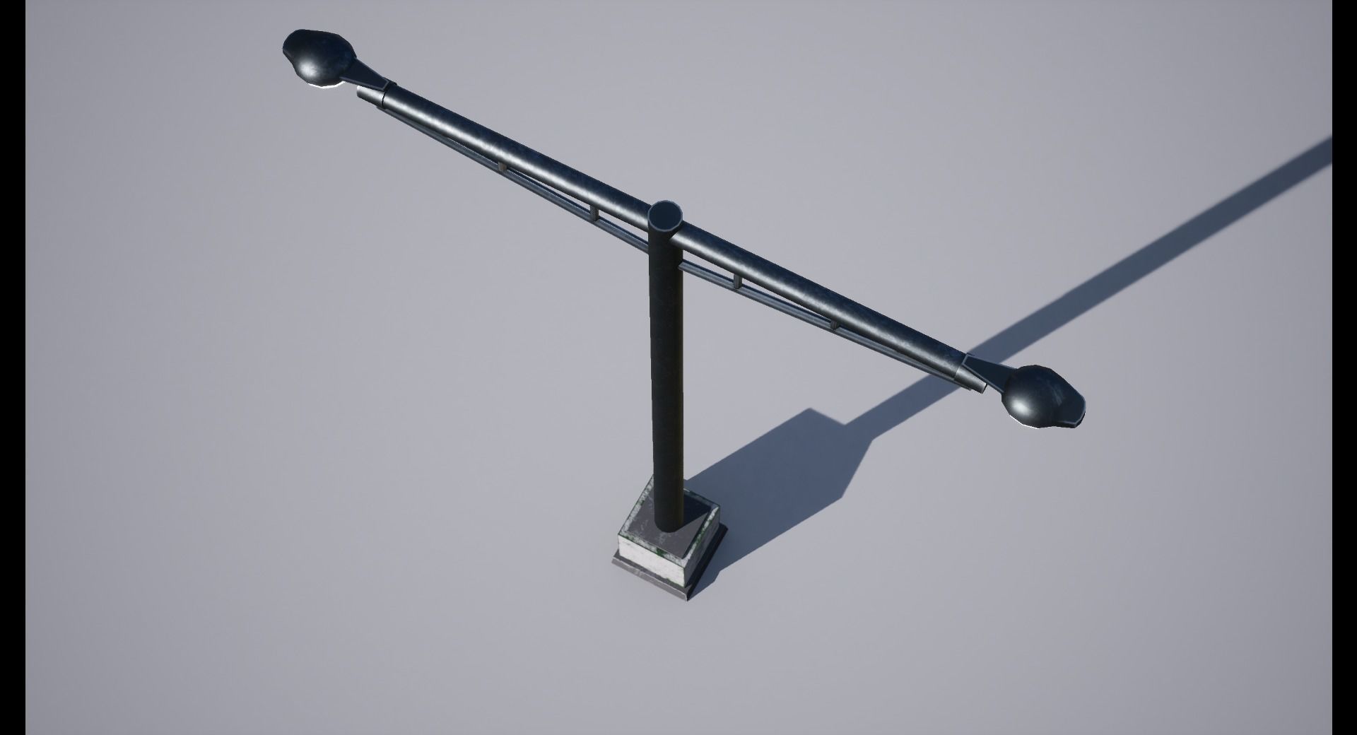 Street Lamp Low-poly 3D model_5