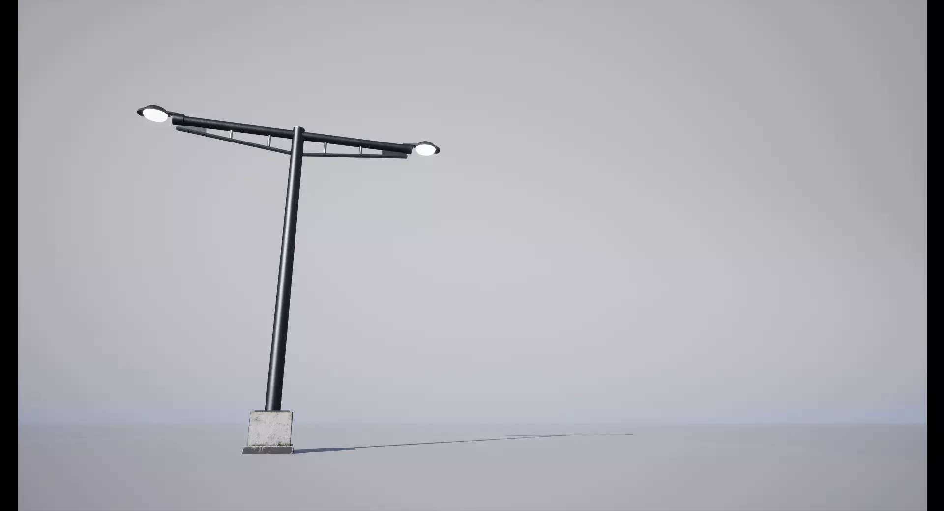 Street Lamp Low-poly 3D model_0