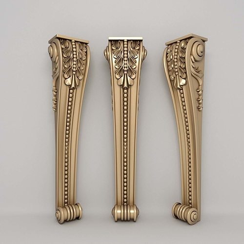 Classical Corbel Ornament Collection 3D model 4