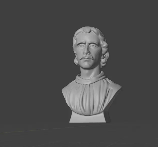 Giordano Bruno 3D print model_3