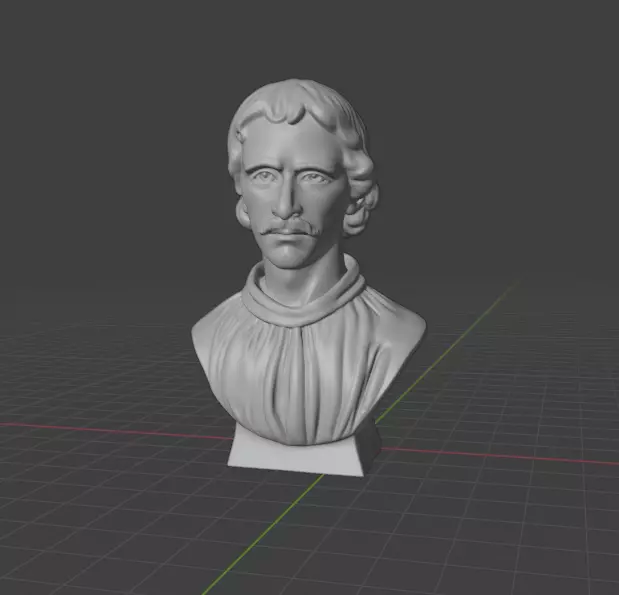 Giordano Bruno 3D print model_12
