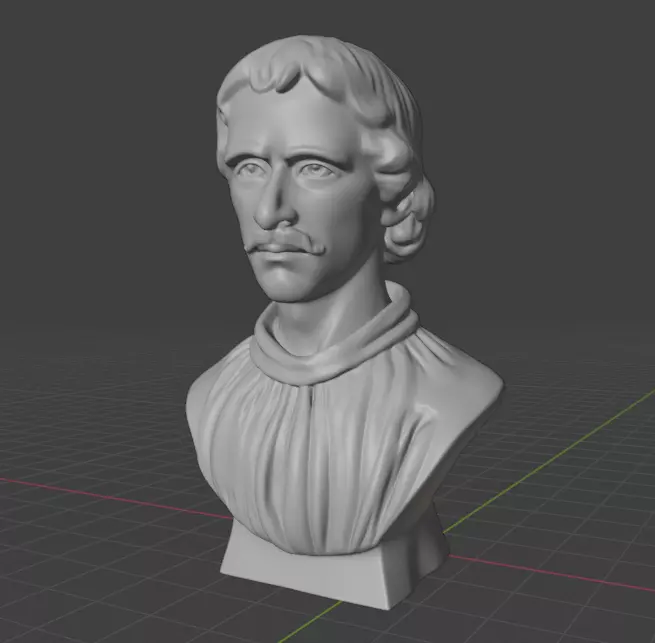Giordano Bruno 3D print model_8