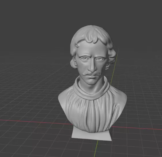 Giordano Bruno 3D print model_16