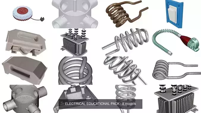 ELECTRICAL EDUCATIONAL PACK 3D Model Collection