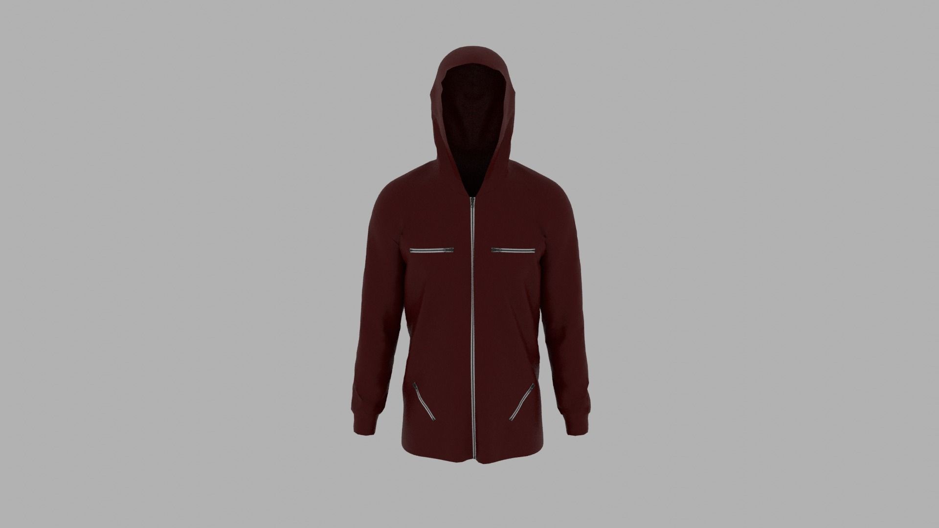 Hoodie mannequin with Low-poly 3D model_5